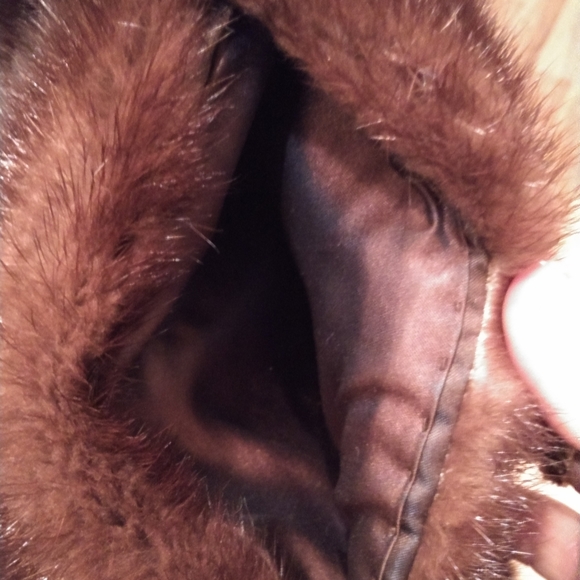 Vintage 1960s Mink Fur Red/Brown Long Stole A- Con - Picture 2 of 8